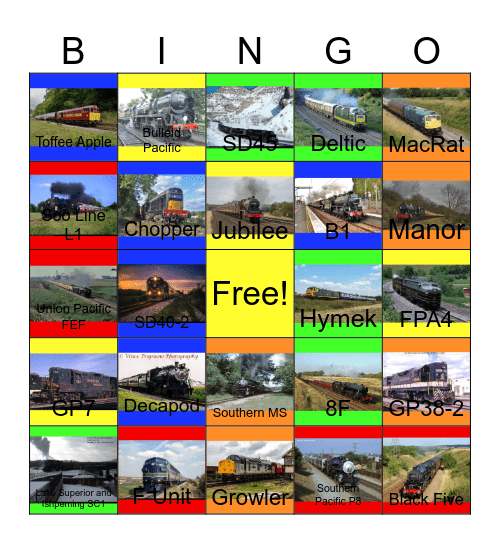 Railway Lines that I would like to work after I'm done with my 3 jobs Bingo Card