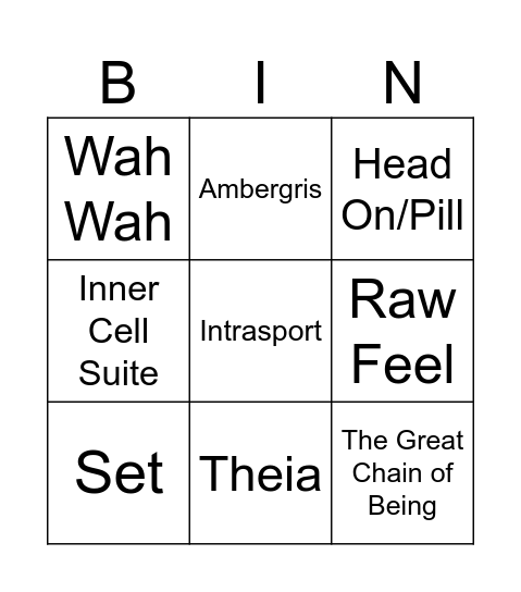 Red rocks night 2 Bingo Card