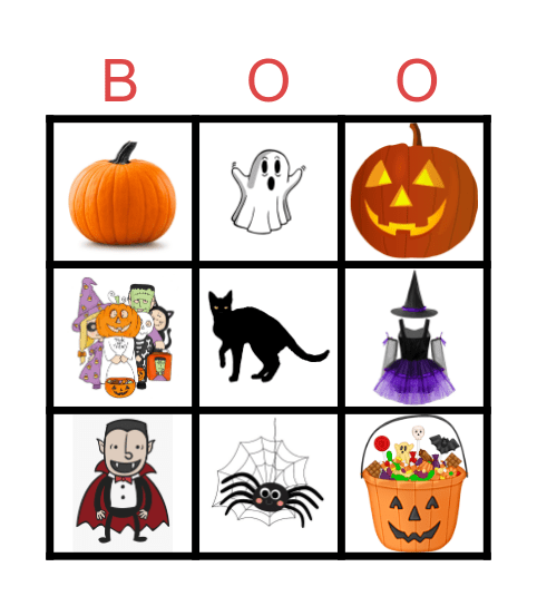 Halloween Bingo Card