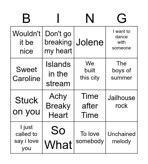 FEELING GOOD Bingo Card