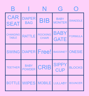 BABY BINGO Card