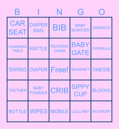 BABY BINGO Card