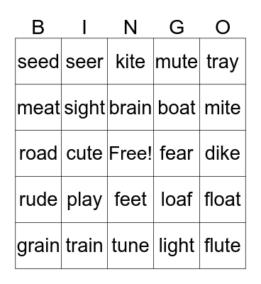 You are beary beary sweet, Bear Class! Bingo Card