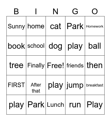 Mx's Bingo Class Bingo Card