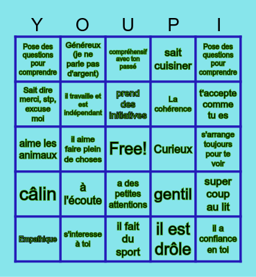 bingo green flag Bingo Card