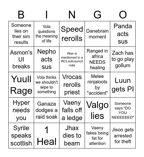 Inno Bingo Card
