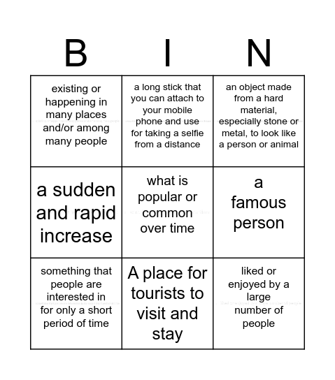 Bingo Card