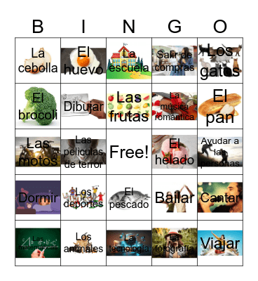 Me gusta Bingo Card