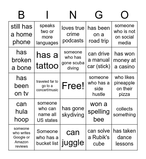 Team Henkel Bingo Card