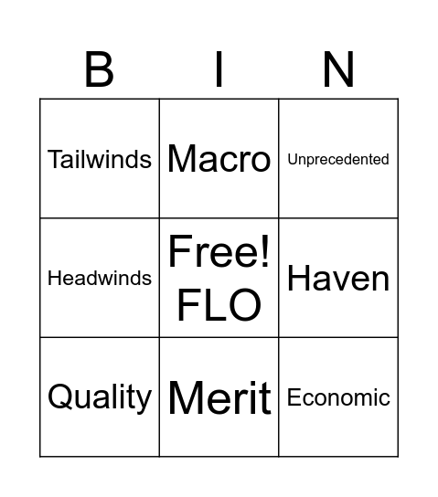 Town Hall Bingo Card