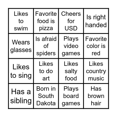 Introduction Bingo! Bingo Card