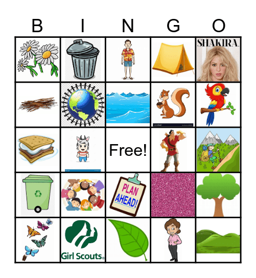 Leave No Trace Bingo Card