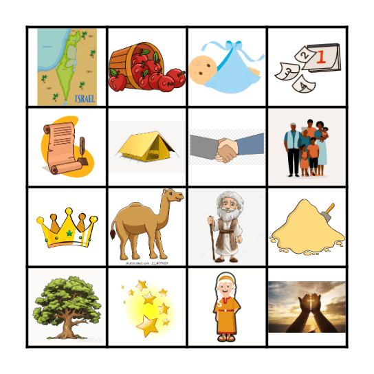 God’s promise to Abraham Bingo Card