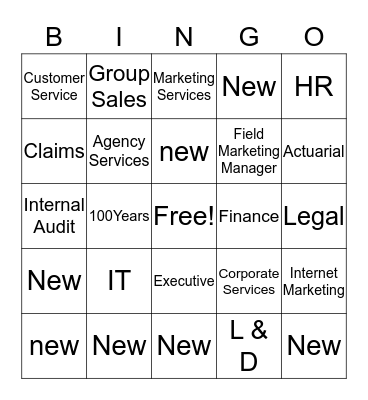 CalCas Bingo Card