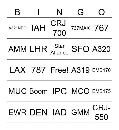 Round 1: Fleets, Hubs, & Manuals Bingo Card