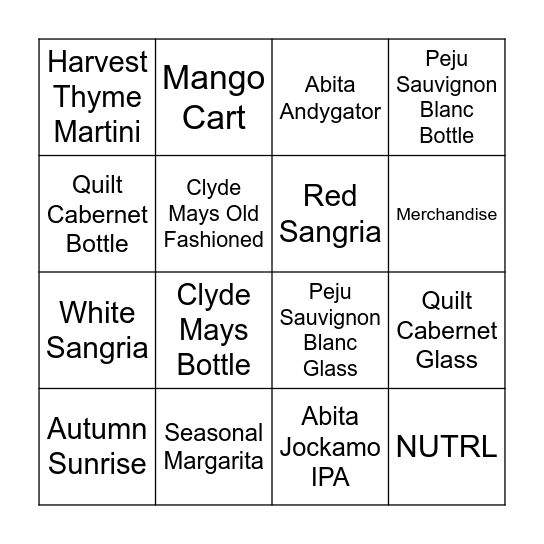 Bingo Card