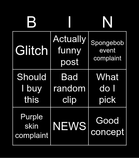 Brawl Star Reddit Bingo Card