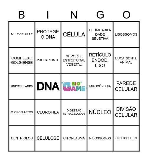 Bingo Citologia Bingo Card