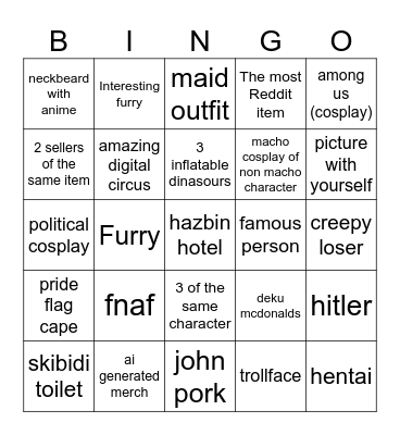 Brainrot Bingo Card