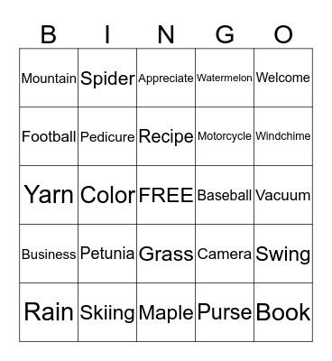 Olympus OSAT Bingo!! Bingo Card