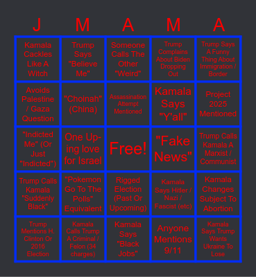 FBI It Was A Joke Plz #FreeRay Bingo Card