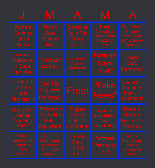 FBI It Was A Joke Plz #FreeRay Bingo Card