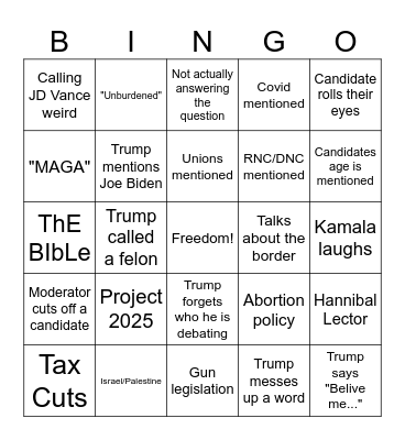 Debating the Bingo Card