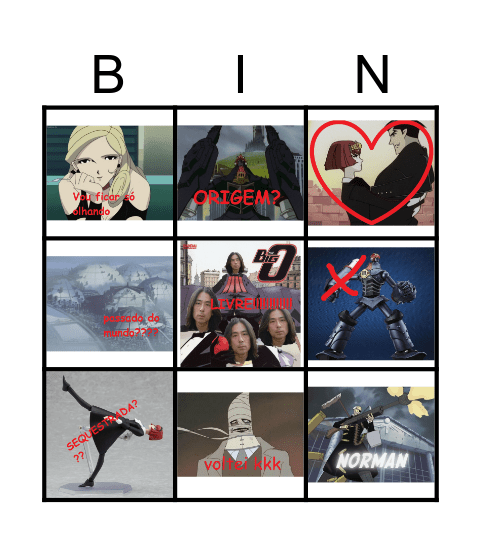 BInG O Bingo Card