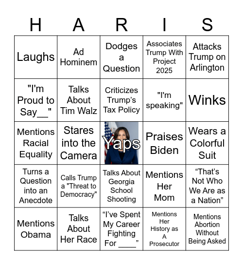 Kamalago Bingo Card