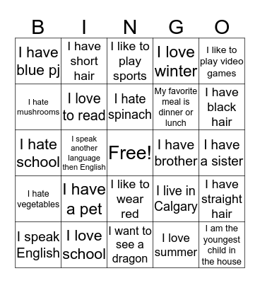 FIND YOUR BUDDY !! Bingo Card