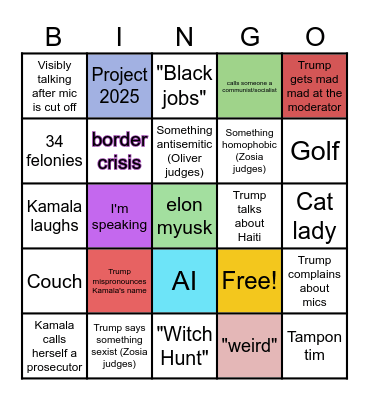 MURICA Bingo Card