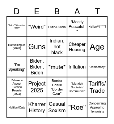 TUESDAYTUESDAYTUESDAY!!! Bingo Card