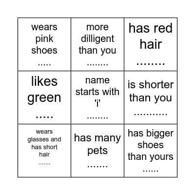 FIND SOMEONE WHO Bingo Card
