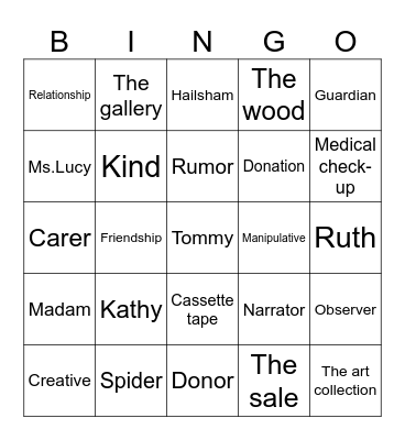 BINGOOOOOO Bingo Card