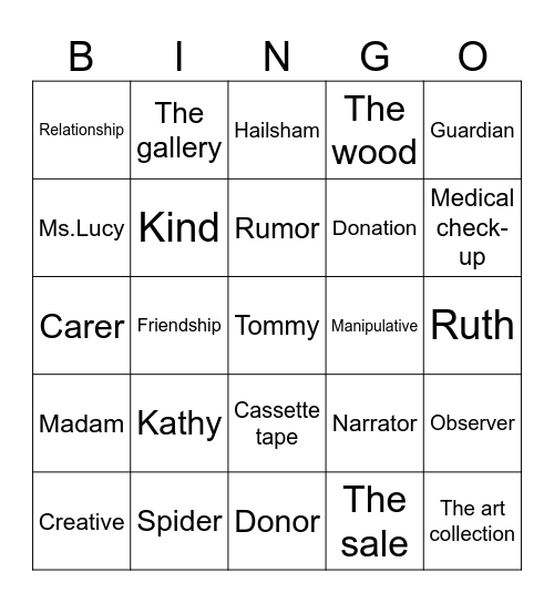 BINGOOOOOO Bingo Card