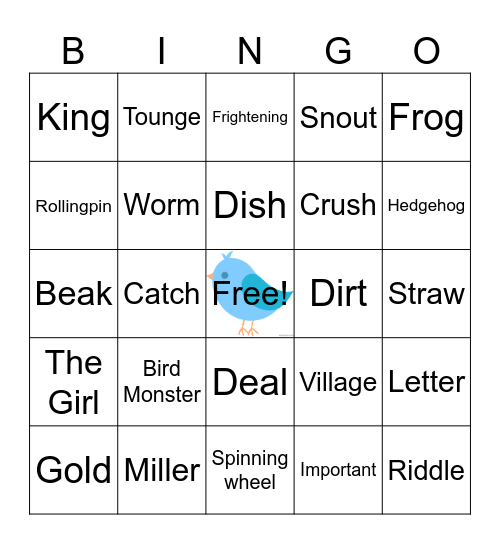 Bird Monster Bingo Card