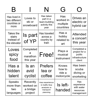 Binnie Bingo Card