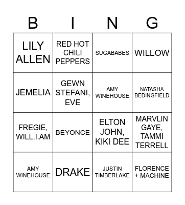 BOOZY Bingo Card