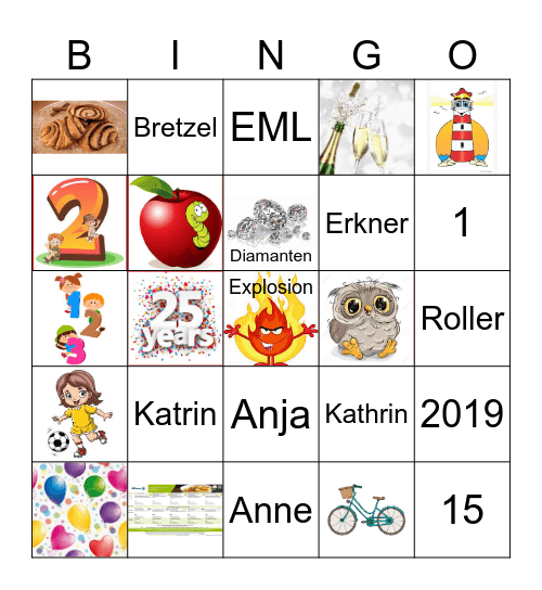 35. DJ, Danke Anja, Danke Kathrin! Bingo Card