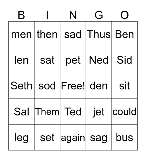 July 26,2016  #22 Bingo Card