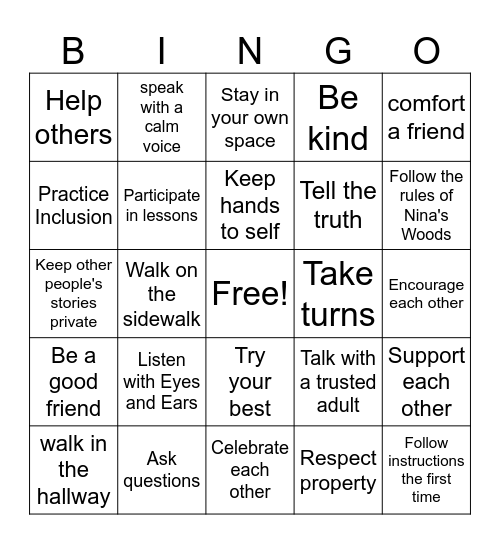 R2 S1 BINGO Card