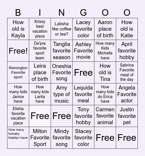 NWTN Get to know ME!!! Bingo Card