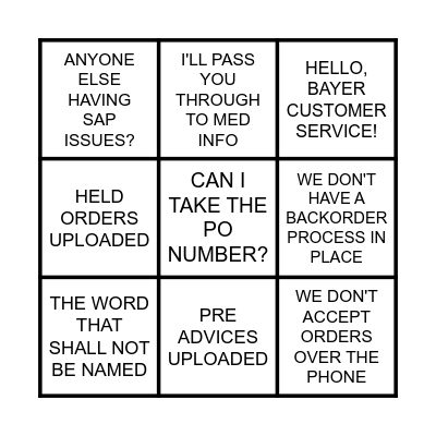 CUSTOMER SERVICE WEEK BINGO Card