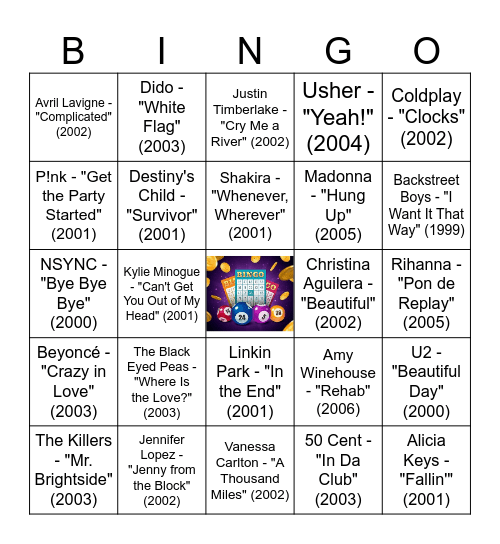 MfS Music Bingo Card