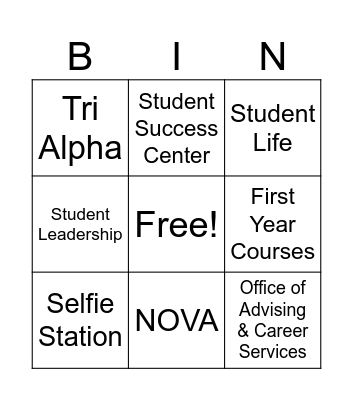 EKU Gen1 Bingo Card