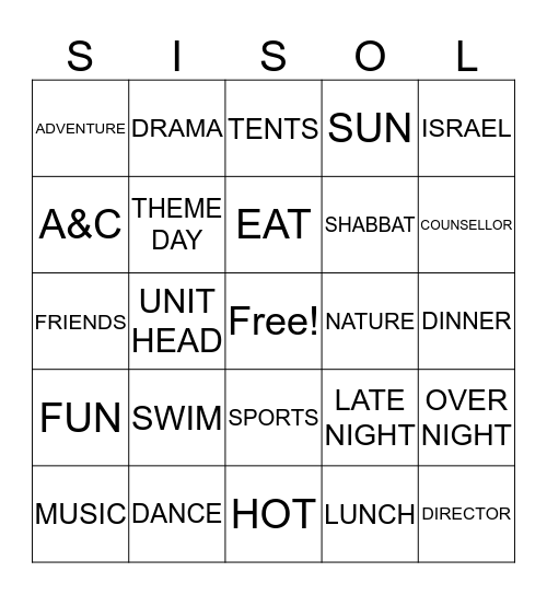 Bingo Card