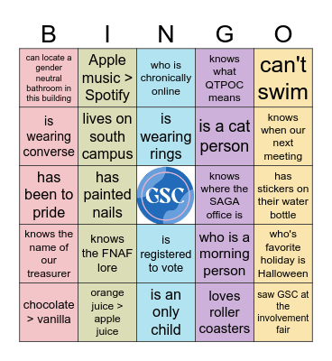 Find a member who... Bingo Card