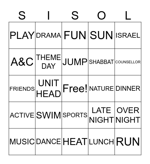 Bingo Card