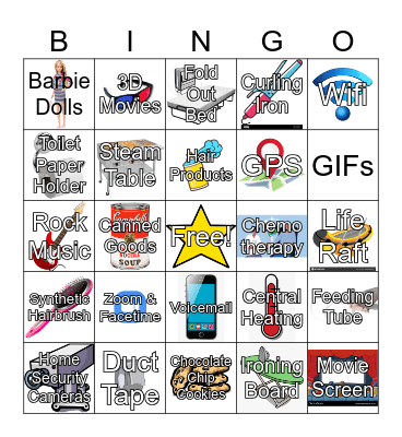 Inventions by Women Bingo Card