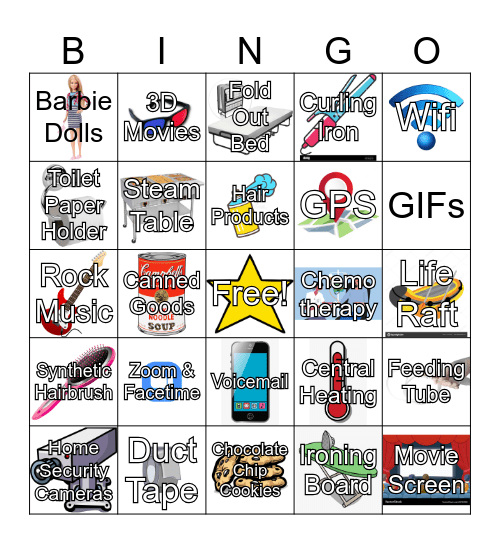 Inventions by Women Bingo Card